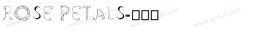 ROSE PETALS字体转换